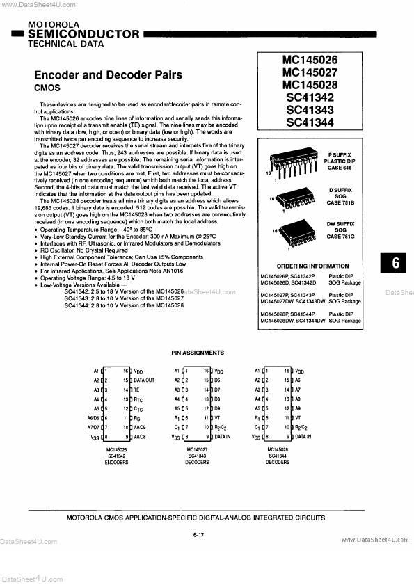 SC41343 Motorola Semiconductor