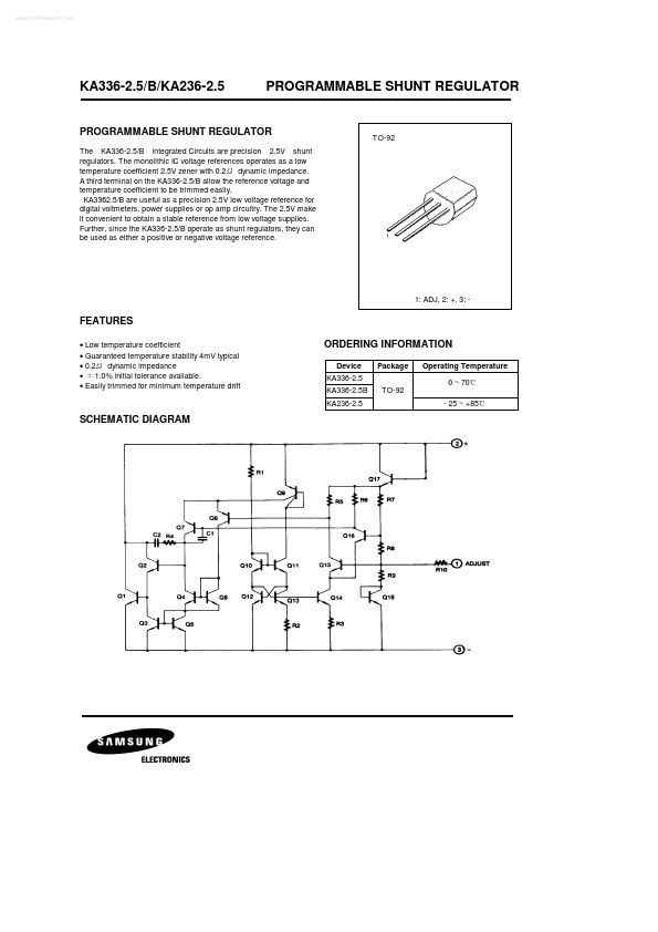 KA336-2.5 Samsung semiconductor