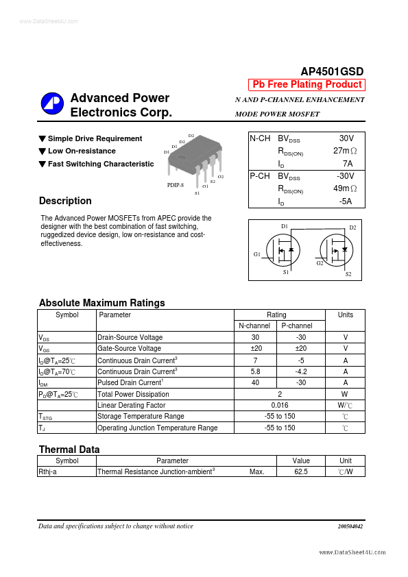 AP4501GSD