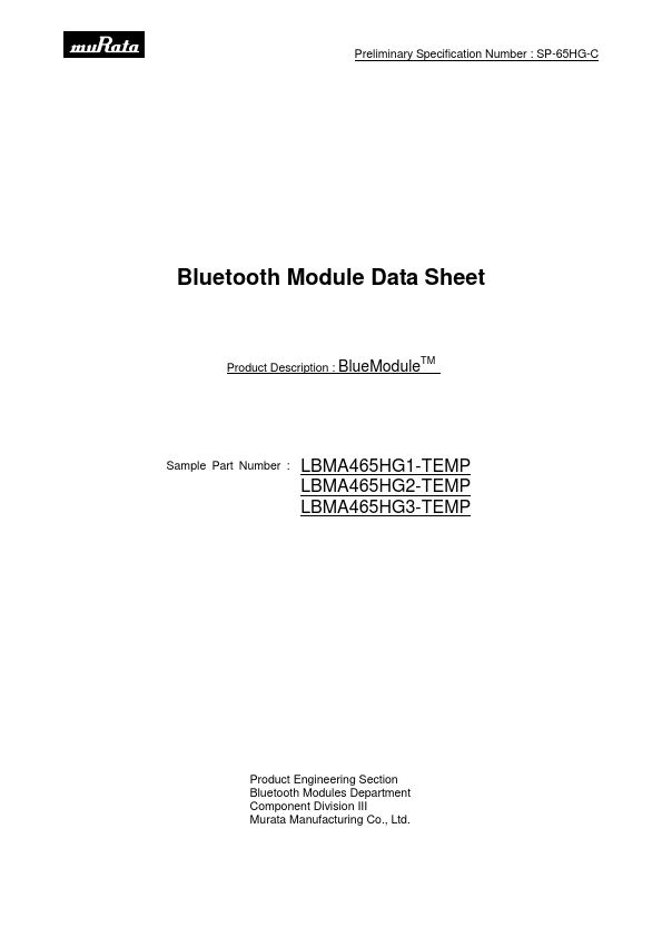 <?=LBMA465HG1?> डेटा पत्रक पीडीएफ