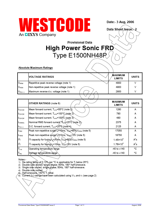 <?=E1500NH48P?> डेटा पत्रक पीडीएफ