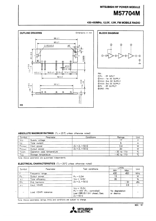 M57704M Mitsubishi