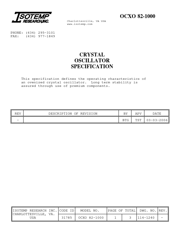 OCXO-82-1000