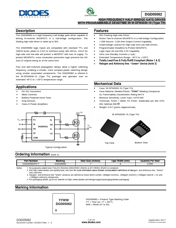 DGD05062 Diodes