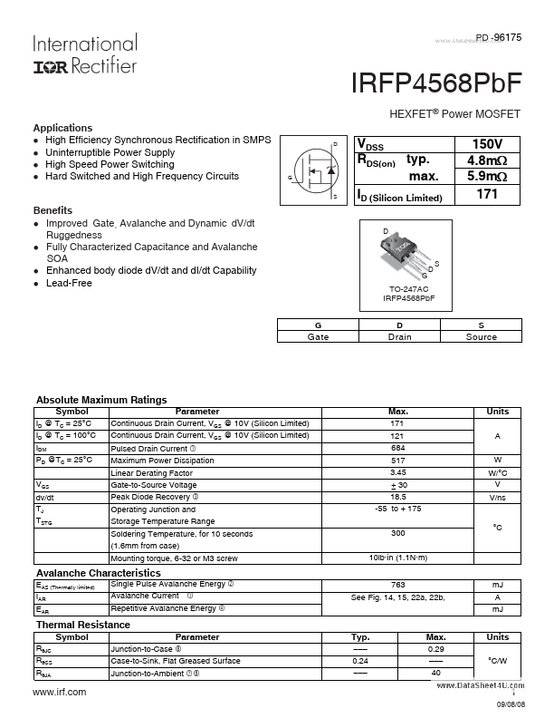IRFP4568 International Rectifier