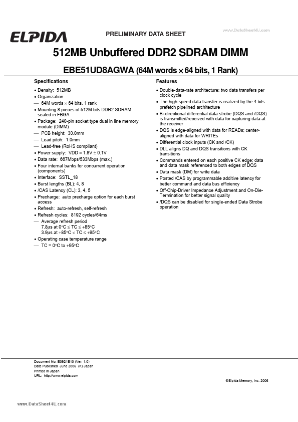 <?=EBE51UD8AGWA?> डेटा पत्रक पीडीएफ