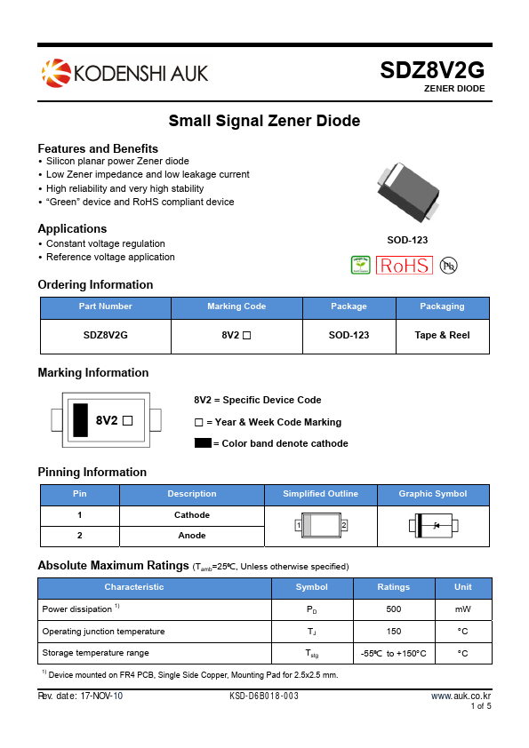 <?=SDZ8V2G?> डेटा पत्रक पीडीएफ