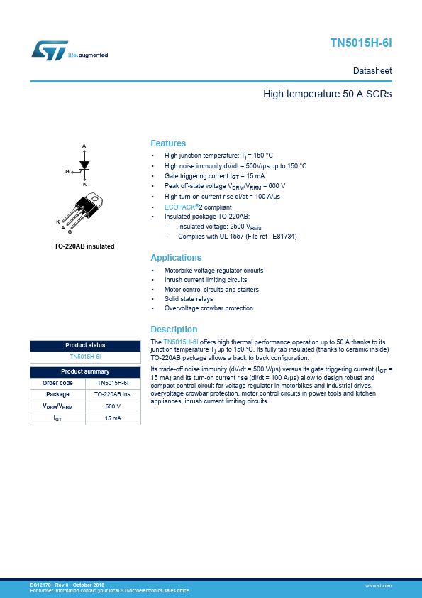 TN5015H-6I STMicroelectronics