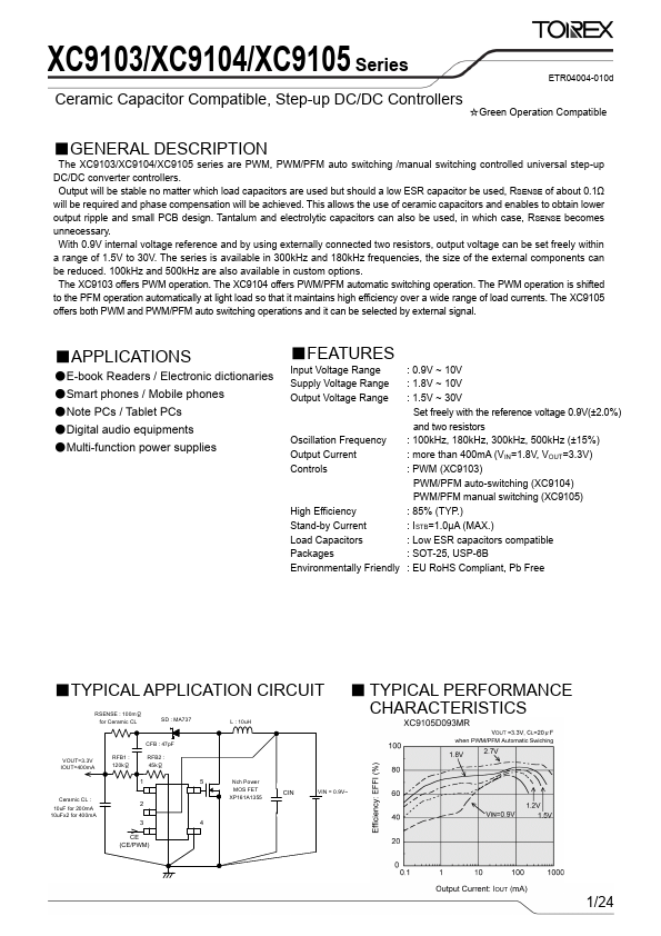 XC9104 Torex Semiconductor