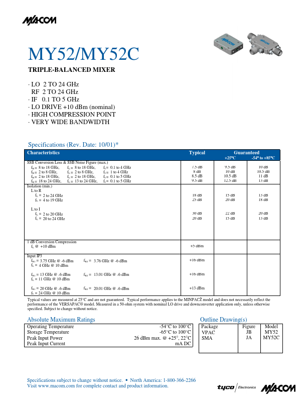 <?=MY52C?> डेटा पत्रक पीडीएफ