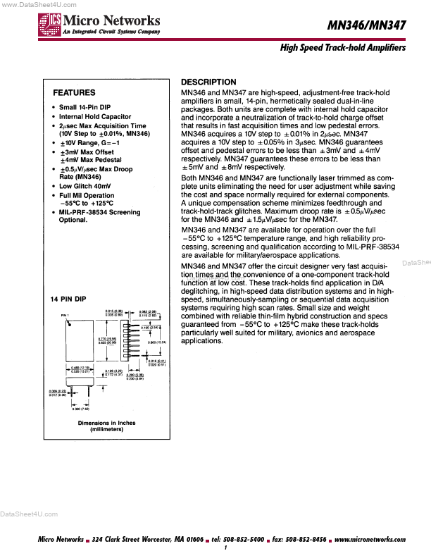 MN346 Integrated Circuit Systems