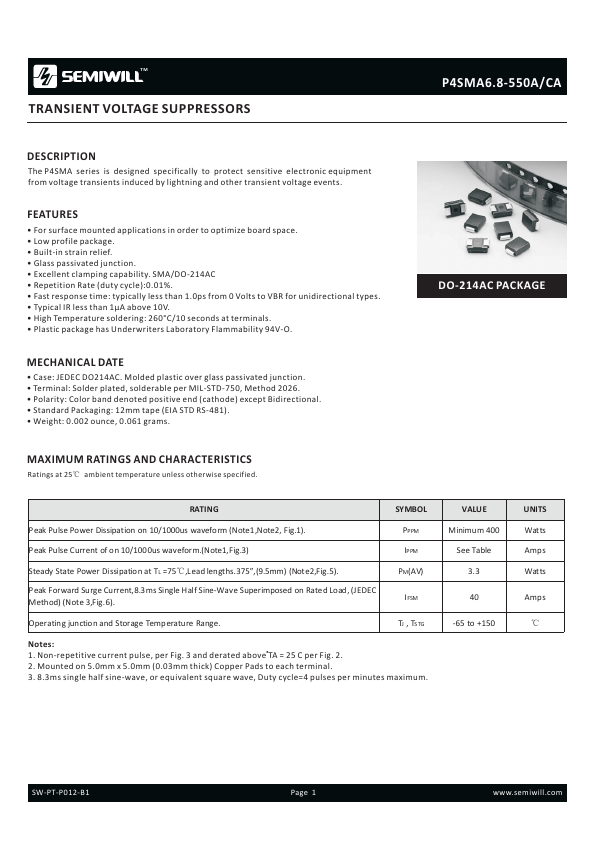 P4SMA180CA