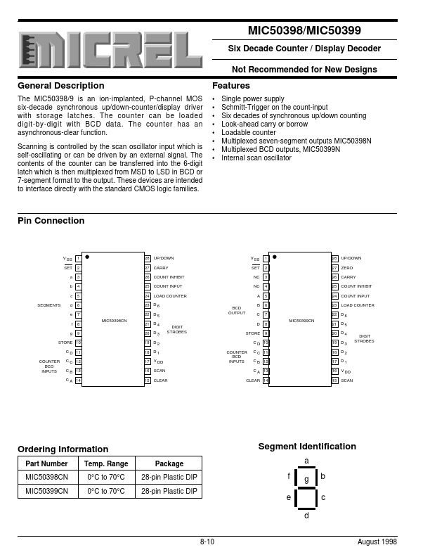 MIC50399 Micrel Semiconductor