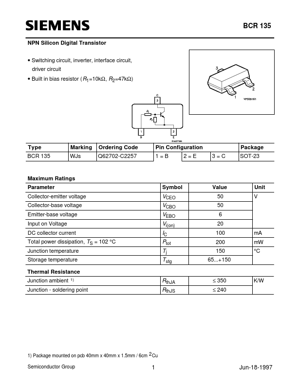 Q62702-C2257 Siemens Semiconductor Group