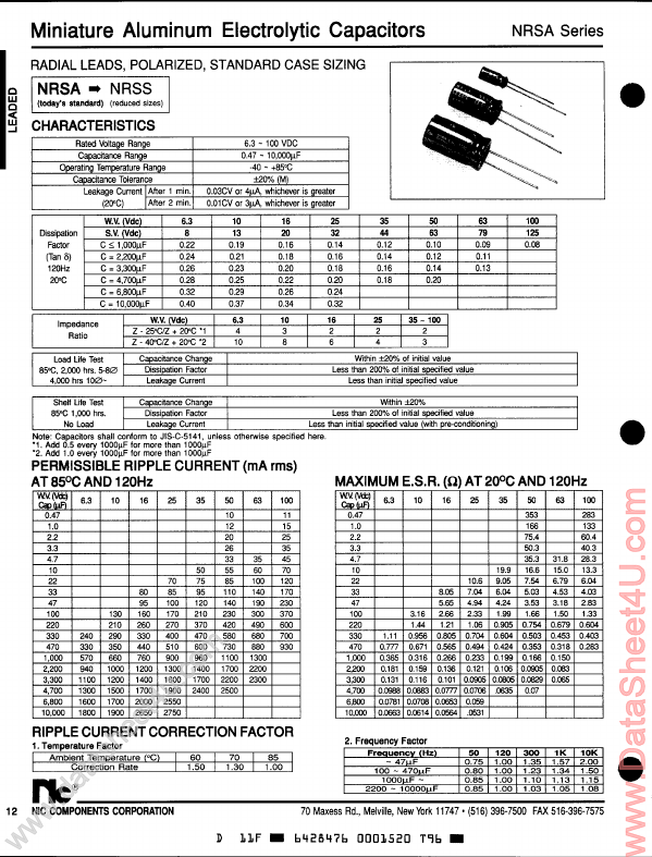 NRSA100 NIC Components