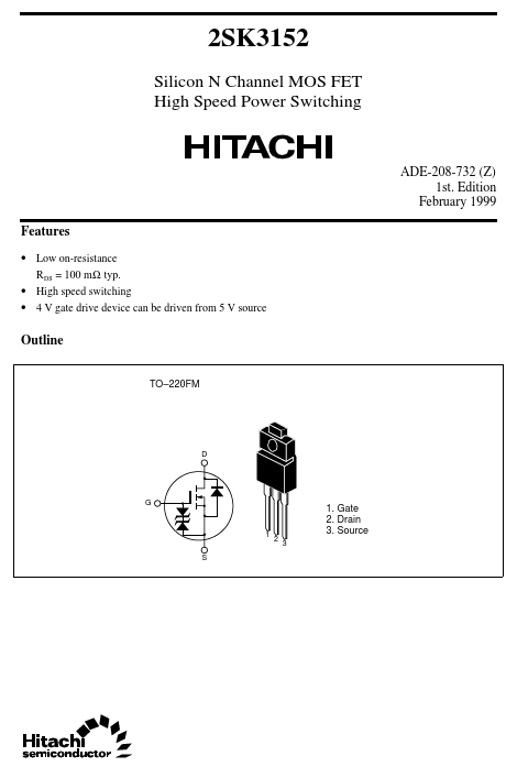 K3152 Hitachi Semiconductor
