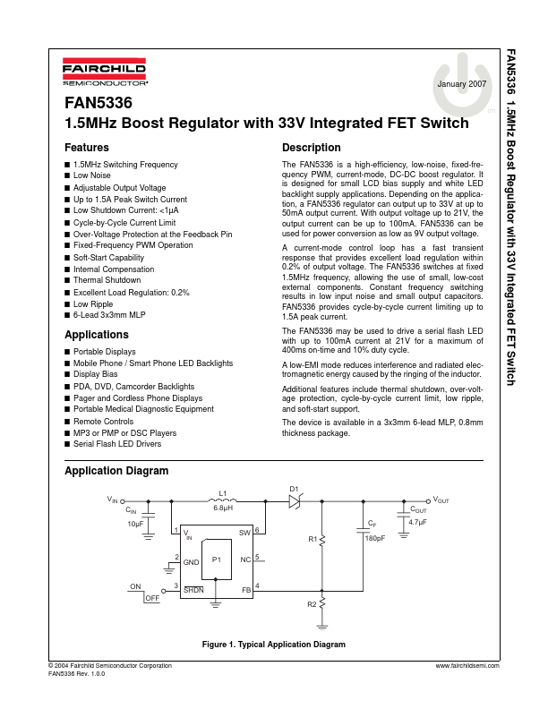 FAN5336 Fairchild Semiconductor