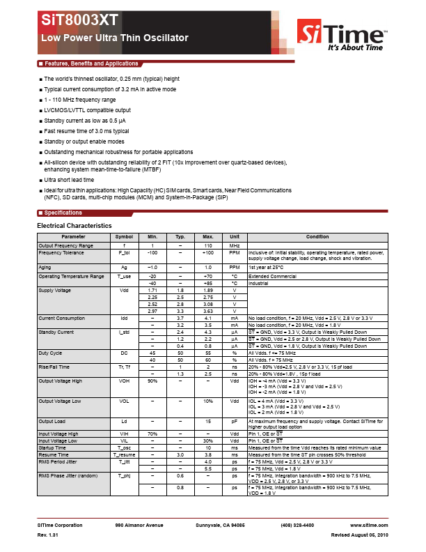 SiT8003XT