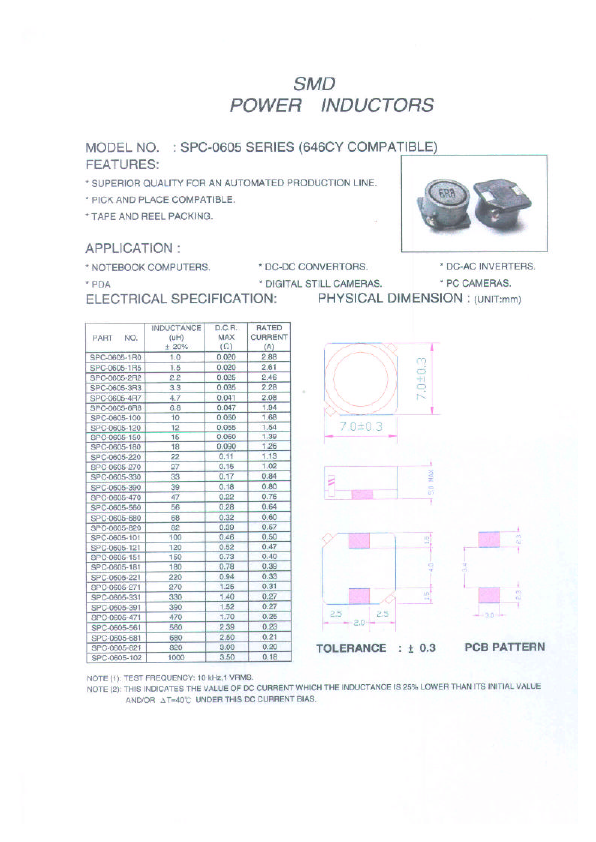 SPC-0605 Micro Electronics