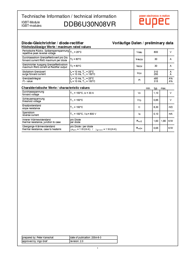 <?=DDB6U30N08VR?> डेटा पत्रक पीडीएफ