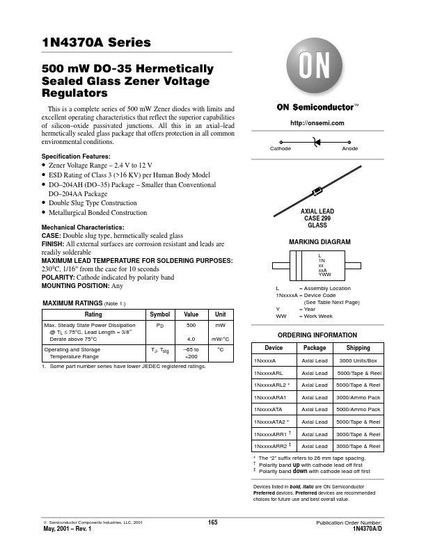 1N757A ON Semiconductor