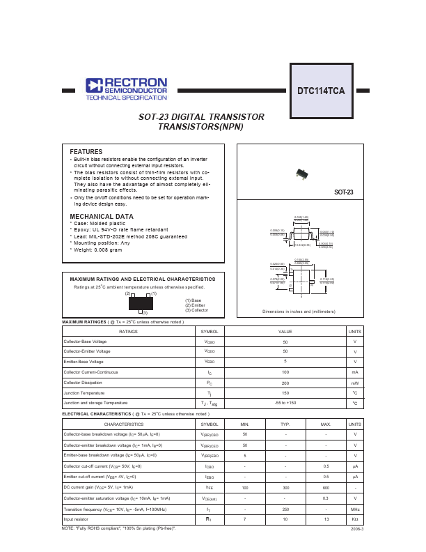 DTC114TCA