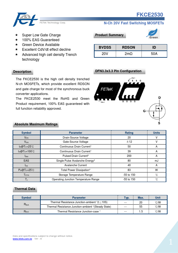 FKCE2530 FETek