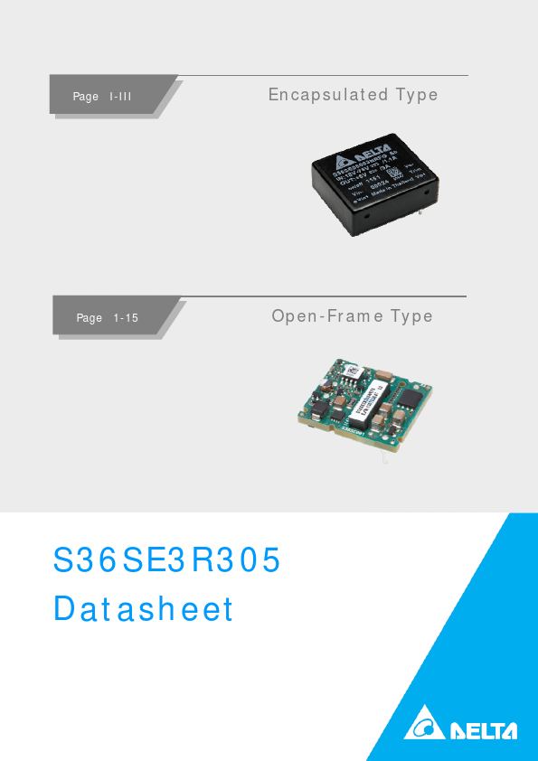S36SE3R305 Delta Electronics