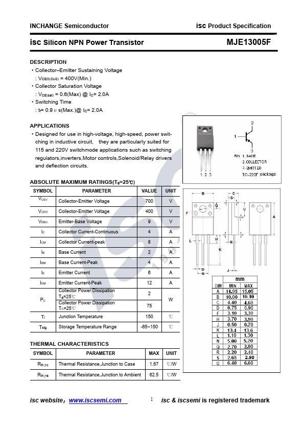 MJE13005F