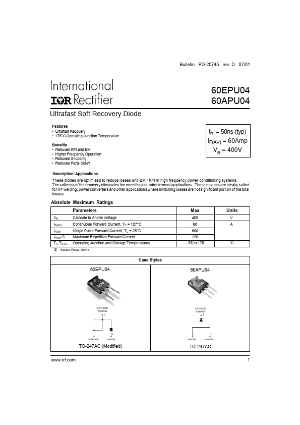 60EPU04 International Rectifier