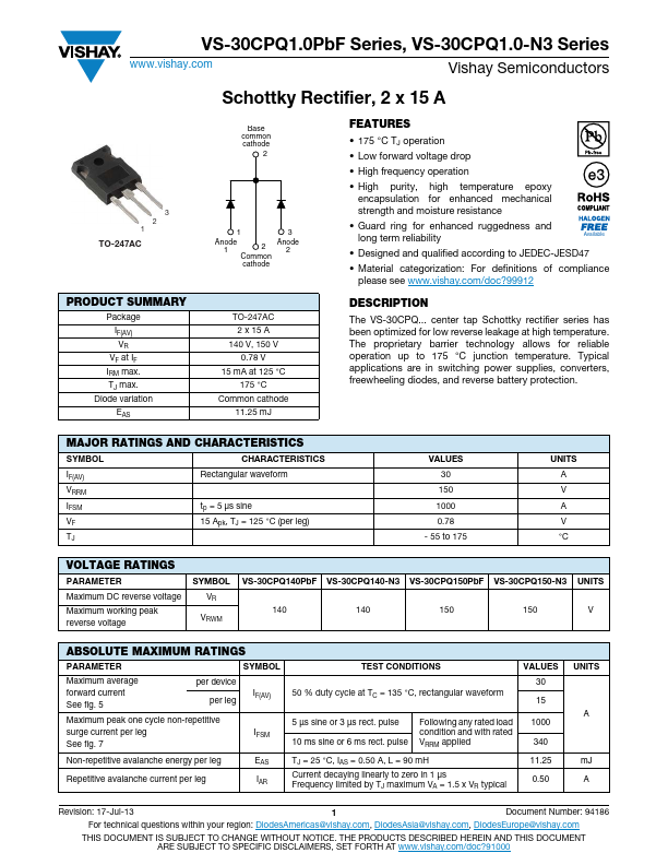 VS-30CPQ140PbF