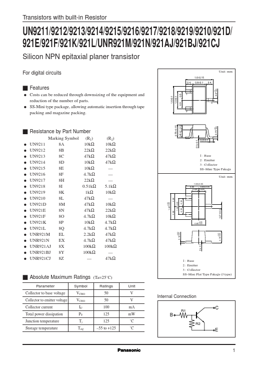 UN921F Panasonic Semiconductor