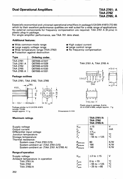 <?=TAA2765A?> डेटा पत्रक पीडीएफ