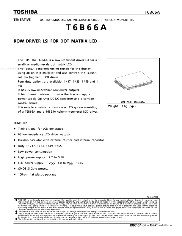 T6B66A Toshiba Semiconductor