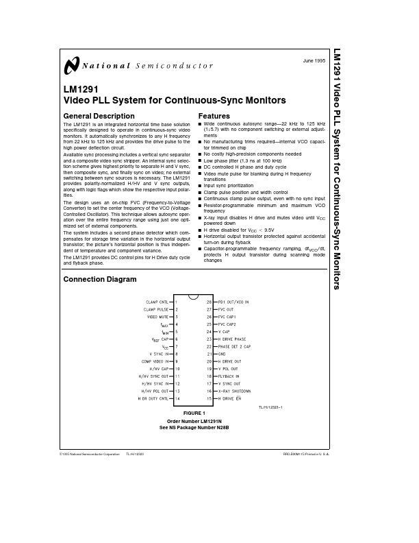 LM1291 National Semiconductor