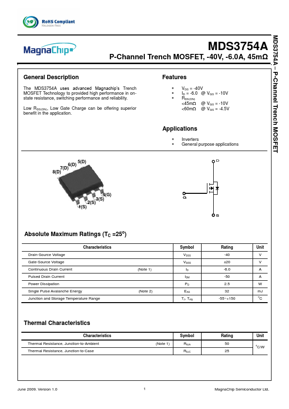 MDS3754A MagnaChip