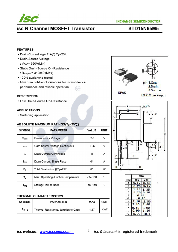 STD15N65M5