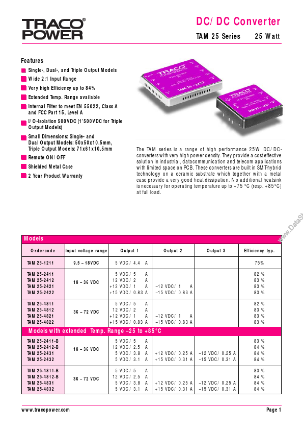 <?=TAM25?> डेटा पत्रक पीडीएफ