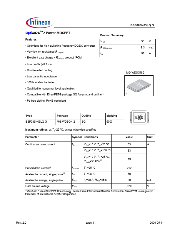 BSF083N03LQG