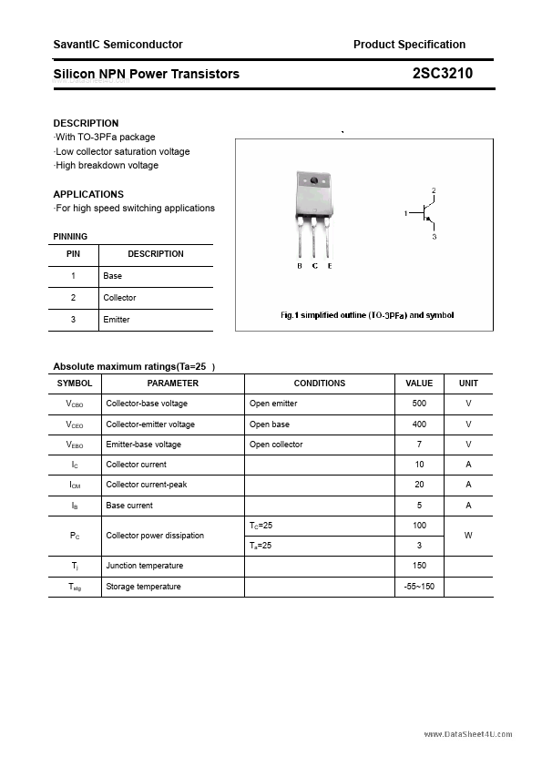 2SC3210 SavantIC