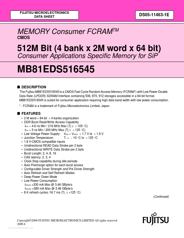 MB81EDS516545