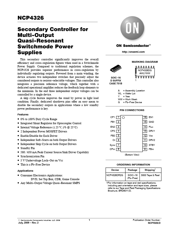 NCP4326 ON Semiconductor