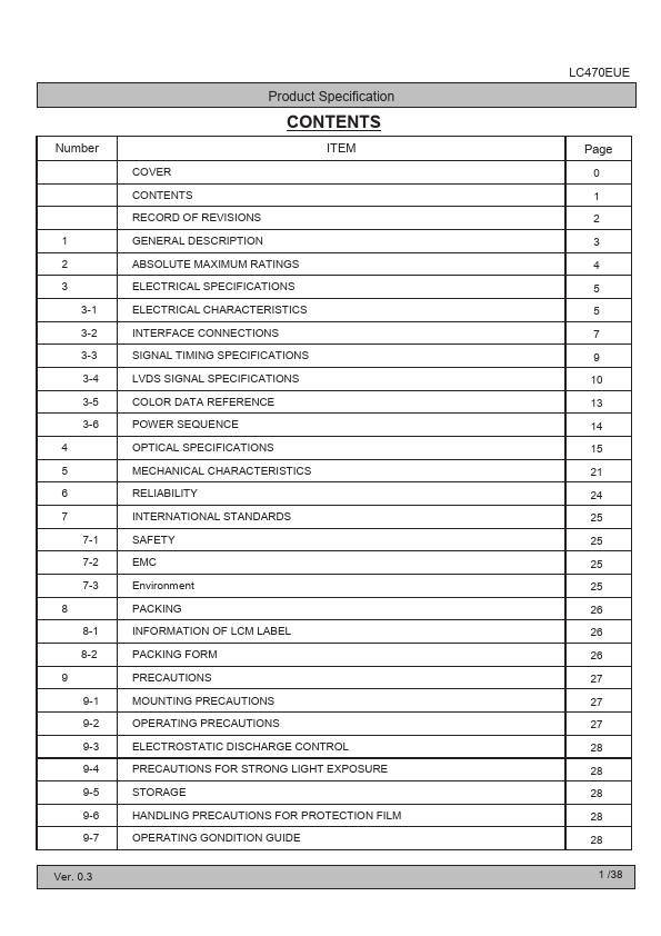 <?=LC470EUE-SEF1?> डेटा पत्रक पीडीएफ