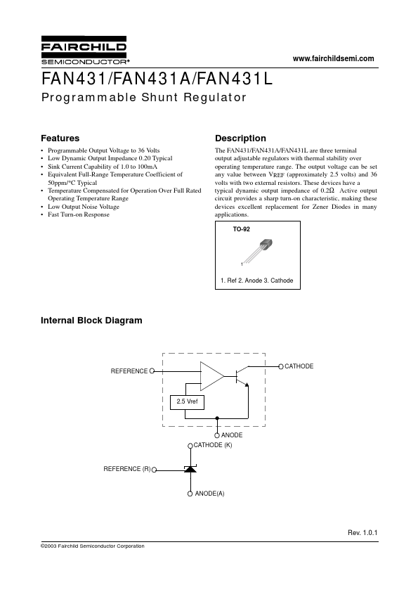 FAN431A Fairchild Semiconductor