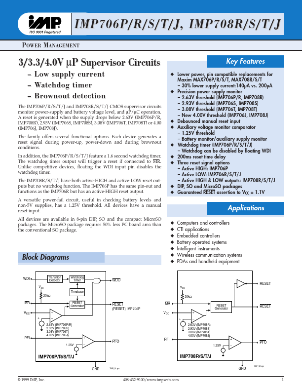 IMP706JCPA IMP  Inc