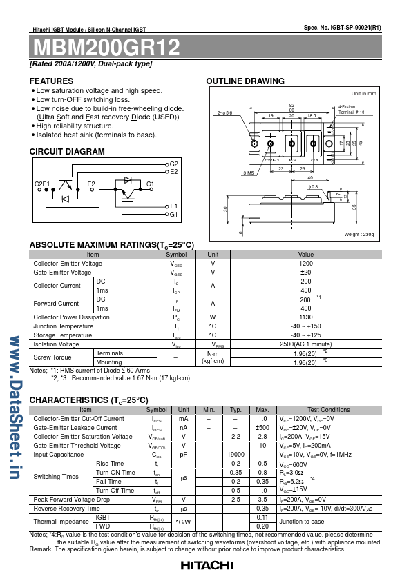 MBM200GR12