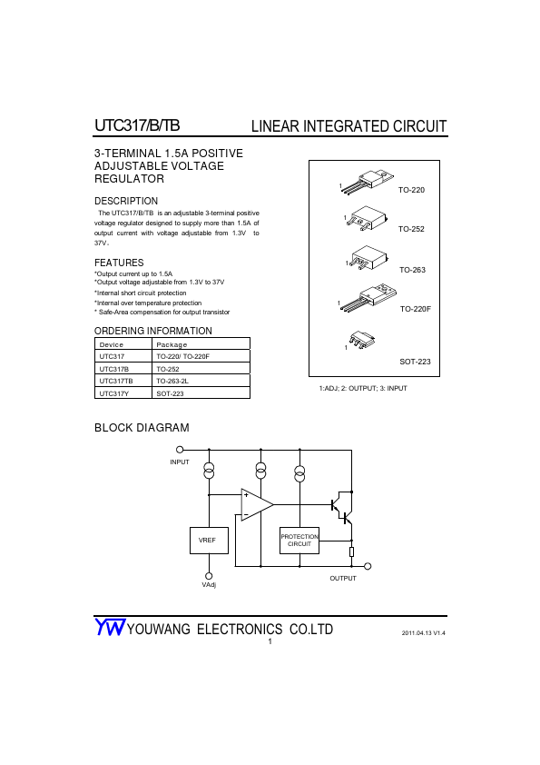 UTC317 YOUWANG ELECTRONICS