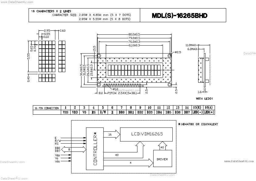 <?=MDL-16265BHD?> डेटा पत्रक पीडीएफ