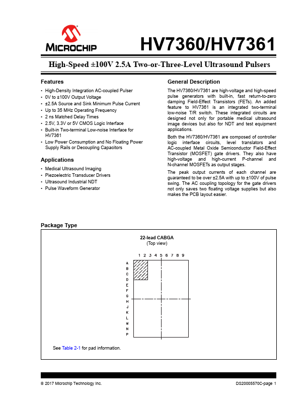 HV7360 Microchip