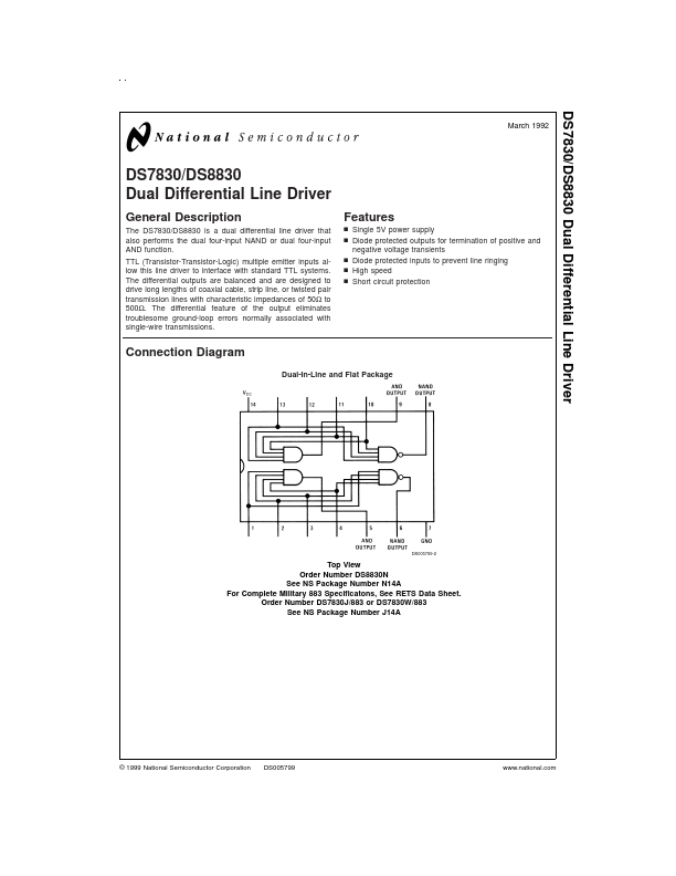 DS7830 National Semiconductor